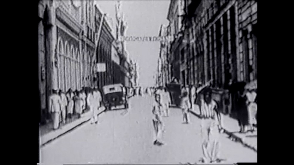 Manaus durante período áureo da borracha, no fim do século 19. — Foto: Reprodução
