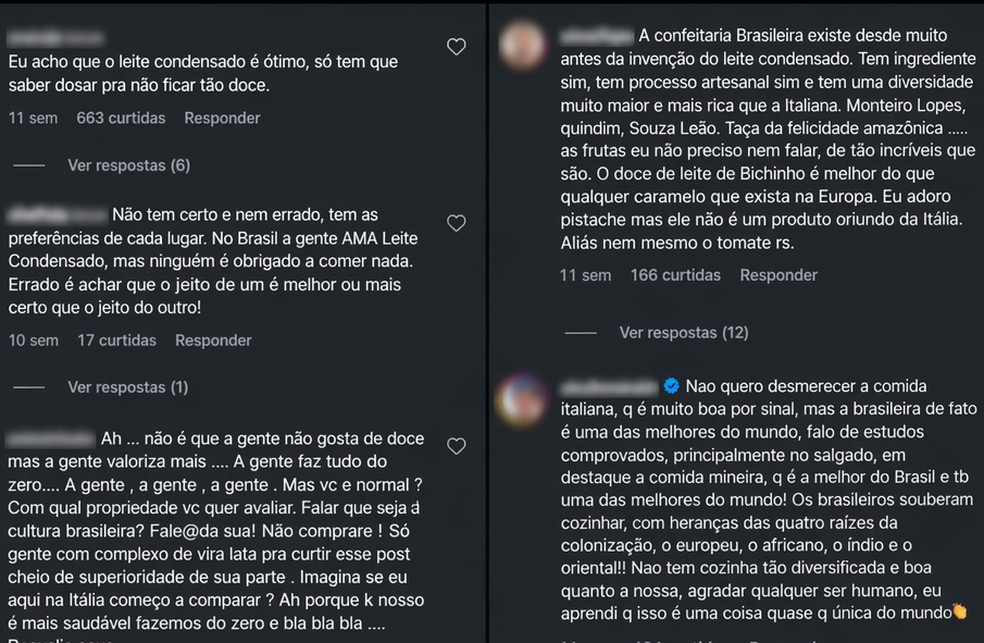Usuários do Instagram reagiram à publicação. — Foto: Reprodução/Instagram