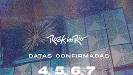 Datas do Rock in Rio 2026 são anunciadas - Festival será realizado em dois finais de semana de setembro; show da segunda-feira (7) acontece no feriado da Independência.