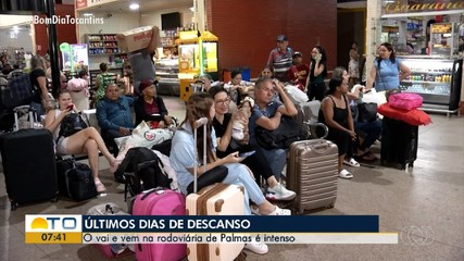 Movimento da Rodoviária de Palmas fica intenso com as viagens do mês de julho