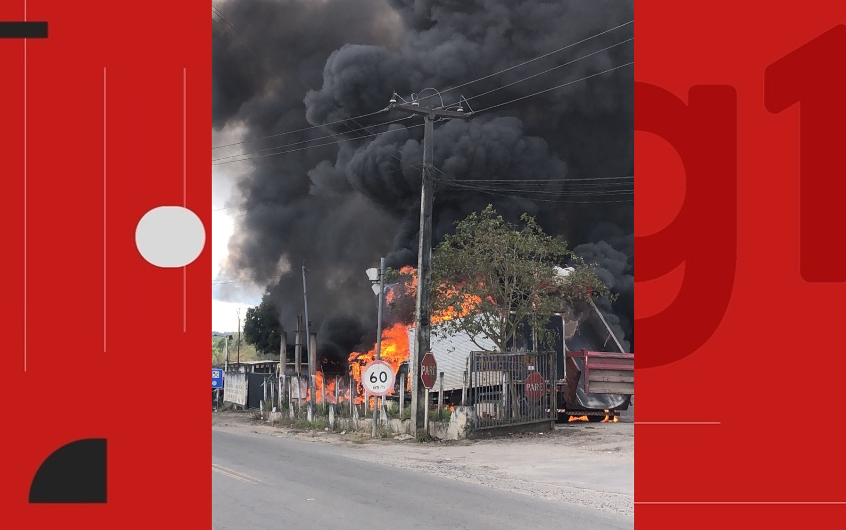 Motorista morre eletrocutado após caçamba de caminhão atingir fio de alta tensão em rodovia na Bahia