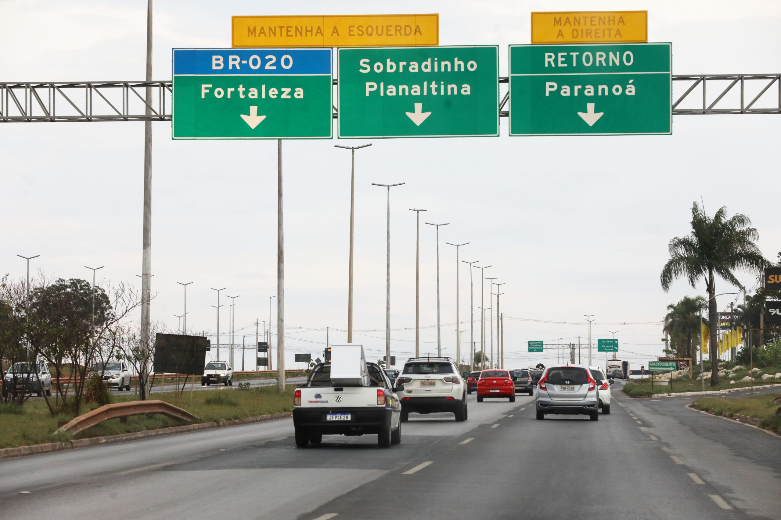 Obra na BR-020 deve alterar trânsito entre Sobradinho e Planaltina, no DF, por dois meses; veja mapa