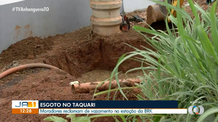 Novo rompimento de tubulação de esgoto é detectado em Palmas