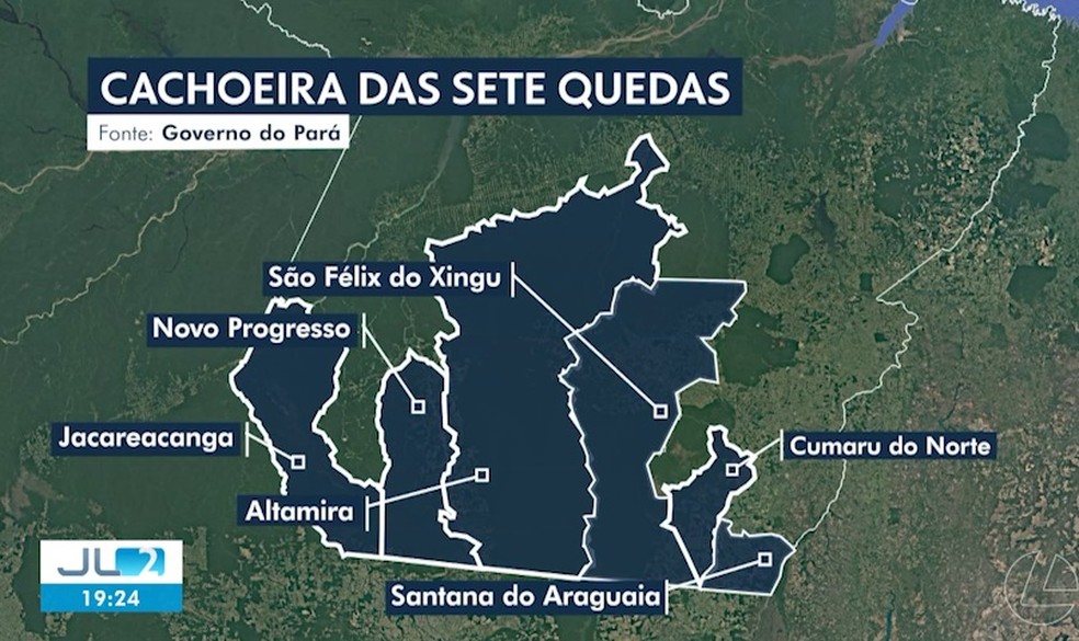 Limite entre PA e MT volta a ser discutido e pode afetar cidades paraenses — Foto: TV Liberal/Reprodução