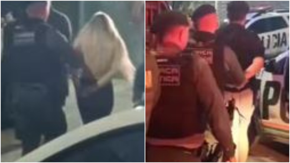 Três mulheres e dois homens foram detidos pela polícia por suspeita de tentarem sequestrar crianças em Maracanaú, na Região Metropolitana de Fortaleza. — Foto: Reprodução