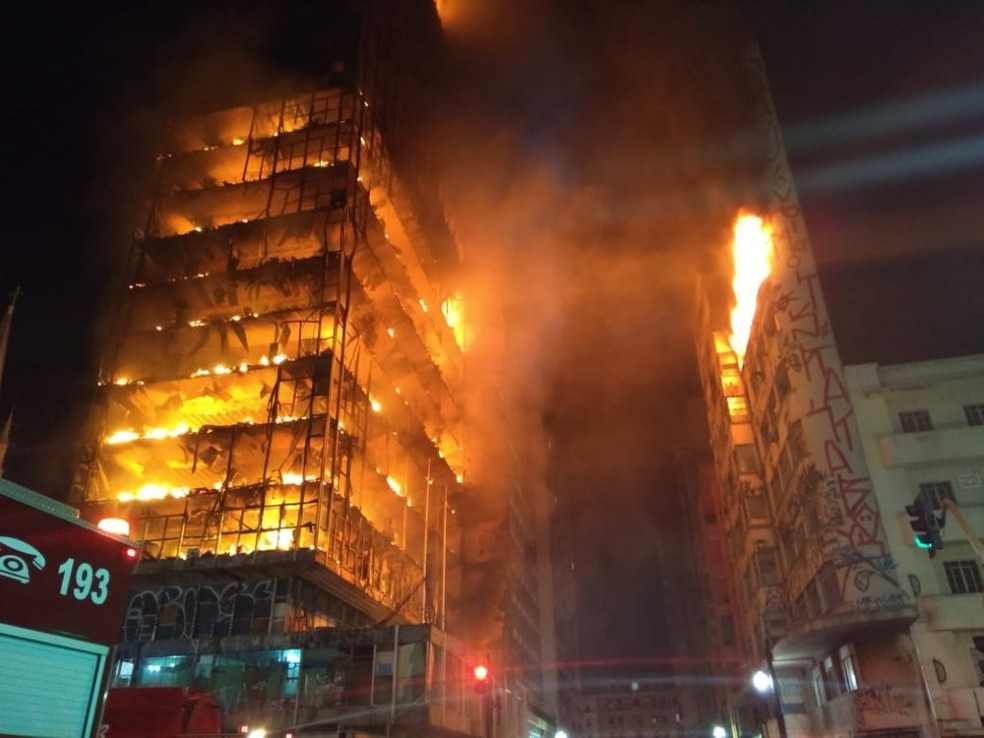 Edifício Joelma em chamas - Foto: Reprodução