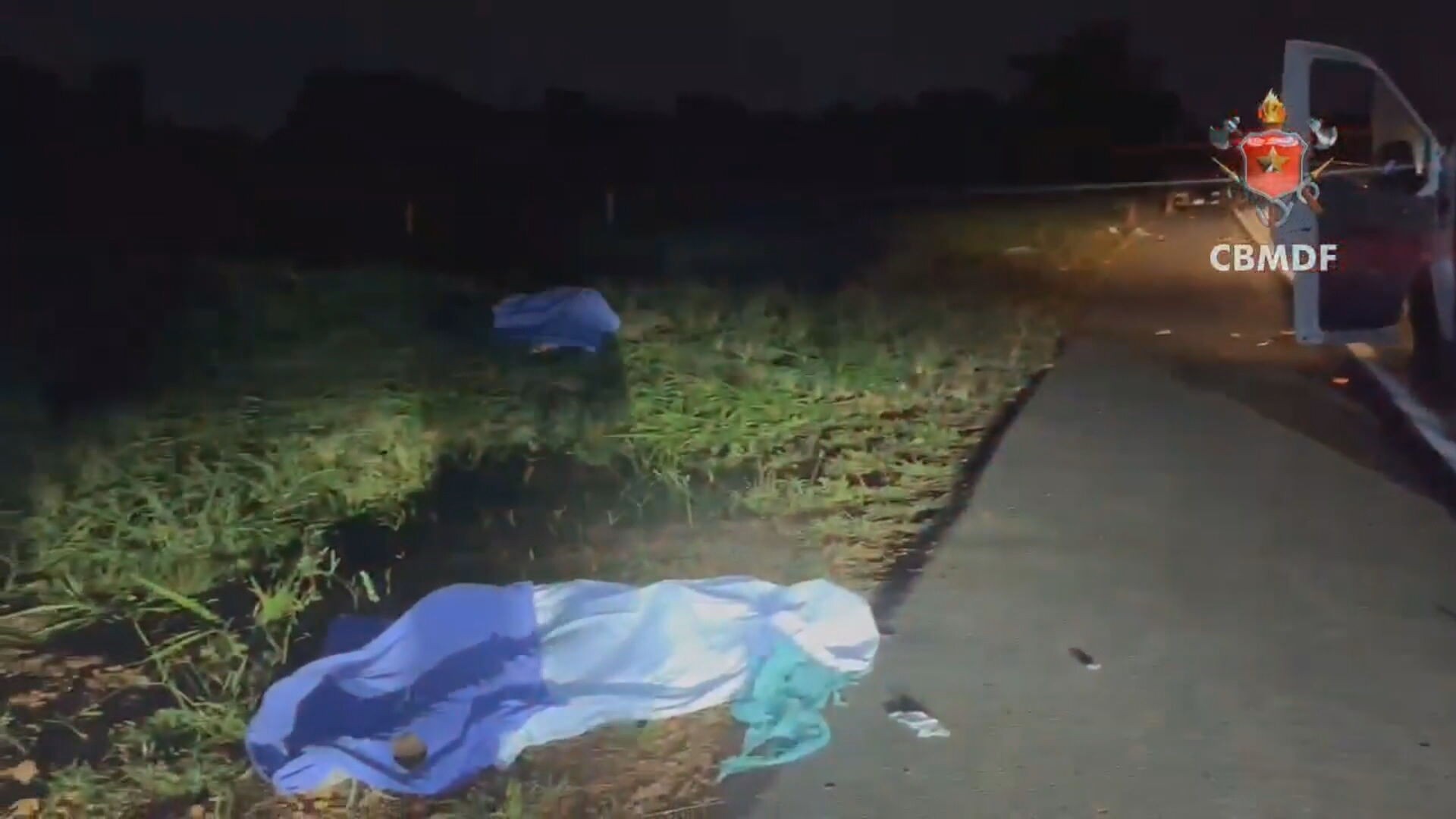Duas pessoas morrem após moto bater em cavalo, no DF 
