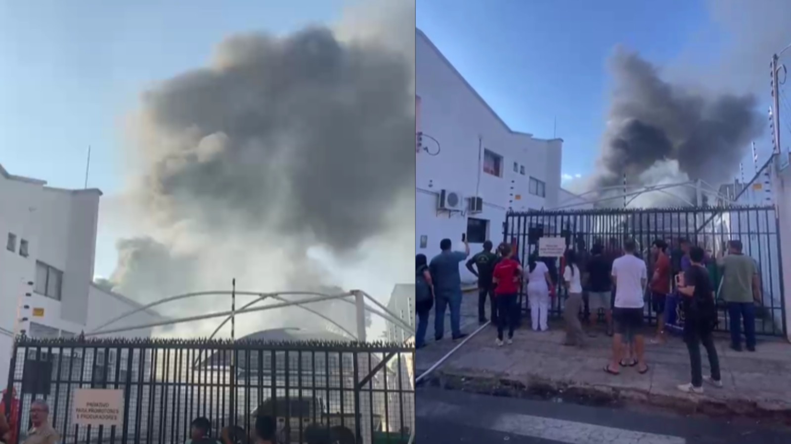 Incêndio atinge anexo do Ministério Público do Piauí em Teresina; imóvel vizinho é evacuado