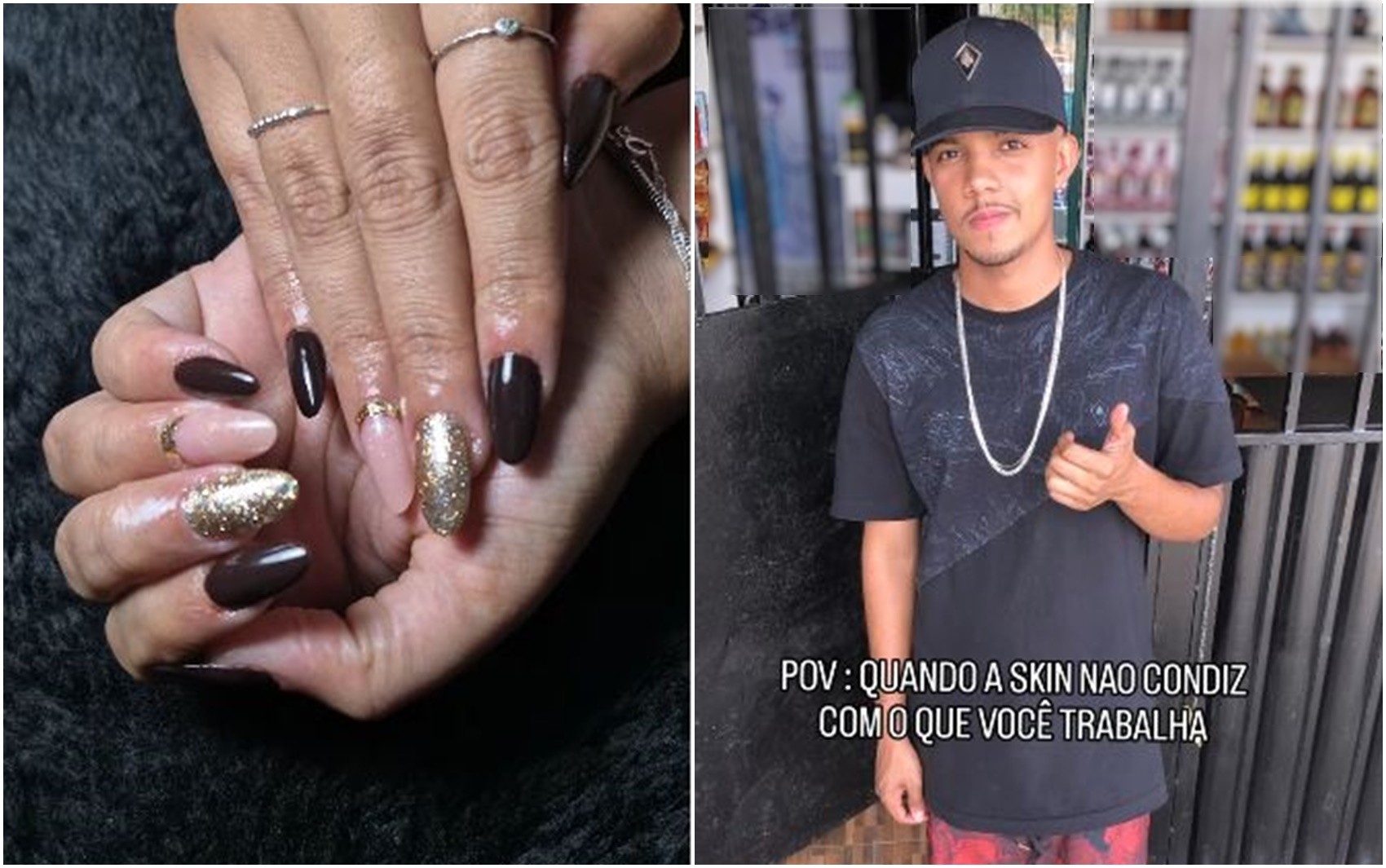 Jovem surpreende ao revelar talento como designer de unhas: ‘Quando a skin não condiz com o que você trabalha’