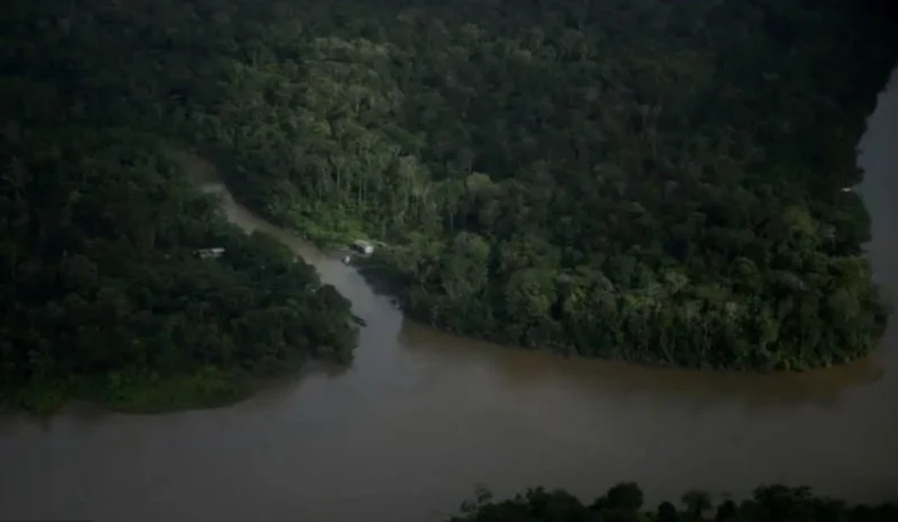 Foz do rio Amazonas, cuja bacia faz parte da Margem Equatorial — Foto: Reuters via BBC