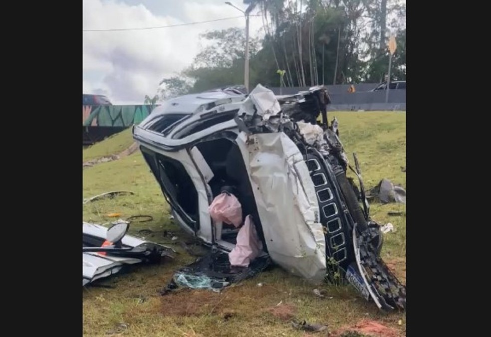 Acidente deixa dois pessoas mortas na Rua da Marinha, em Belém — Foto: Reprodução