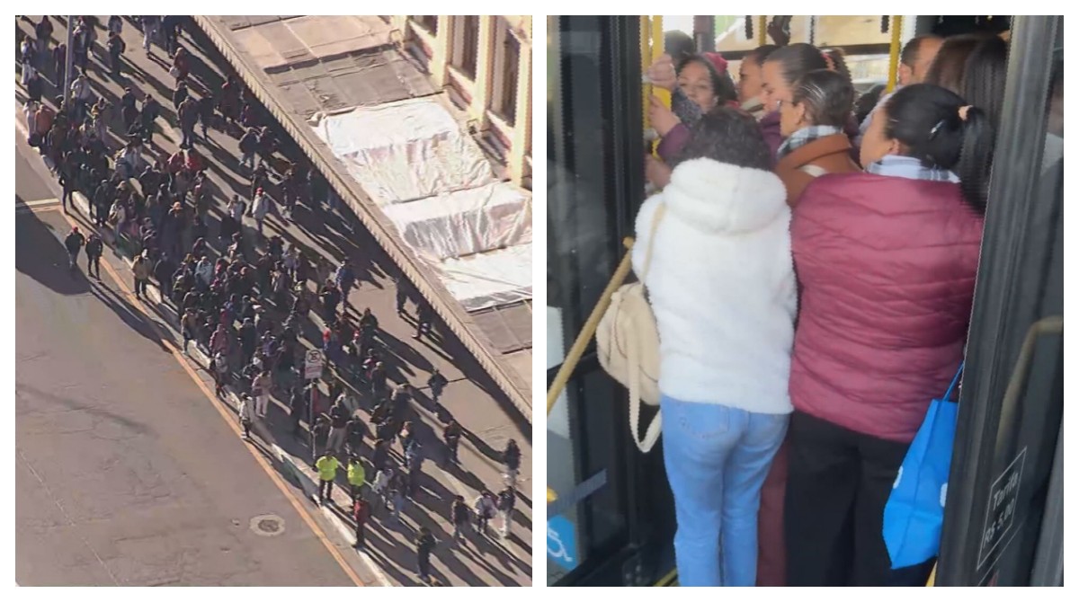 Estações bloqueadas, ônibus e pontos lotados, espera de 1h30: usuários narram caos após falha na Linha 4-Amarela