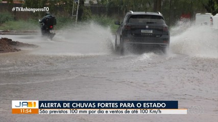 Tocantins tem alerta de tempestade com chuvas intensas para todo o estado