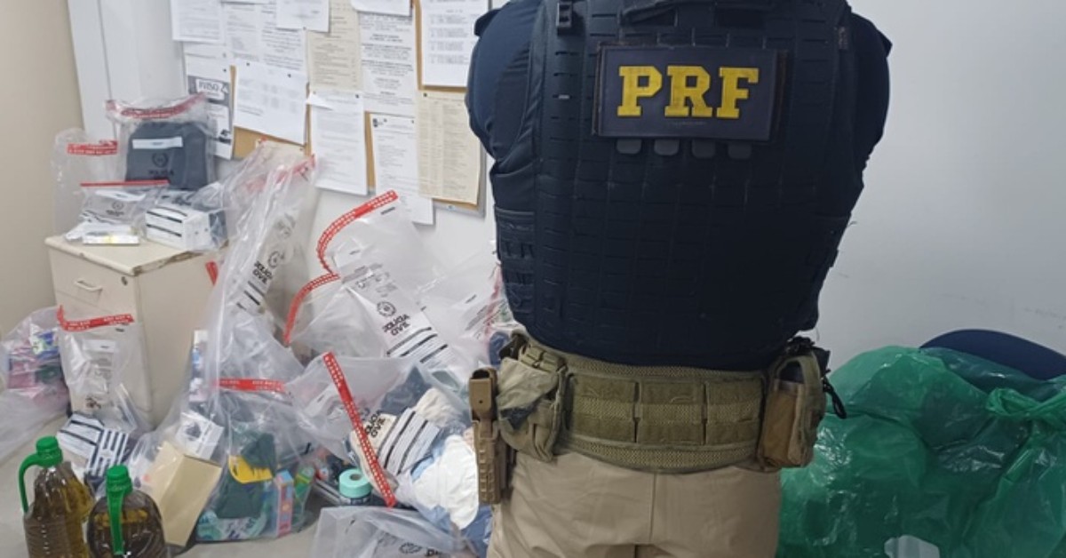 Mercadorias estrangeiras e medicamentos são apreendidos na Via Dutra, em Barra Mansa