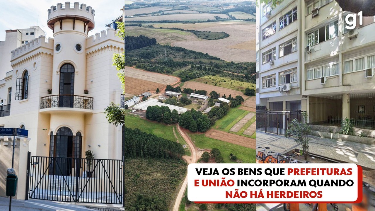 Heranças que foram para o governo: veja lista de 179 bens incorporados pela União e por prefeituras nos últimos 5 anos