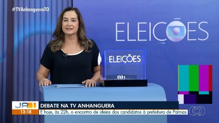 TV Anhanguera promove debate entre candidatos à prefeitura de Palmas nesta quinta (3)