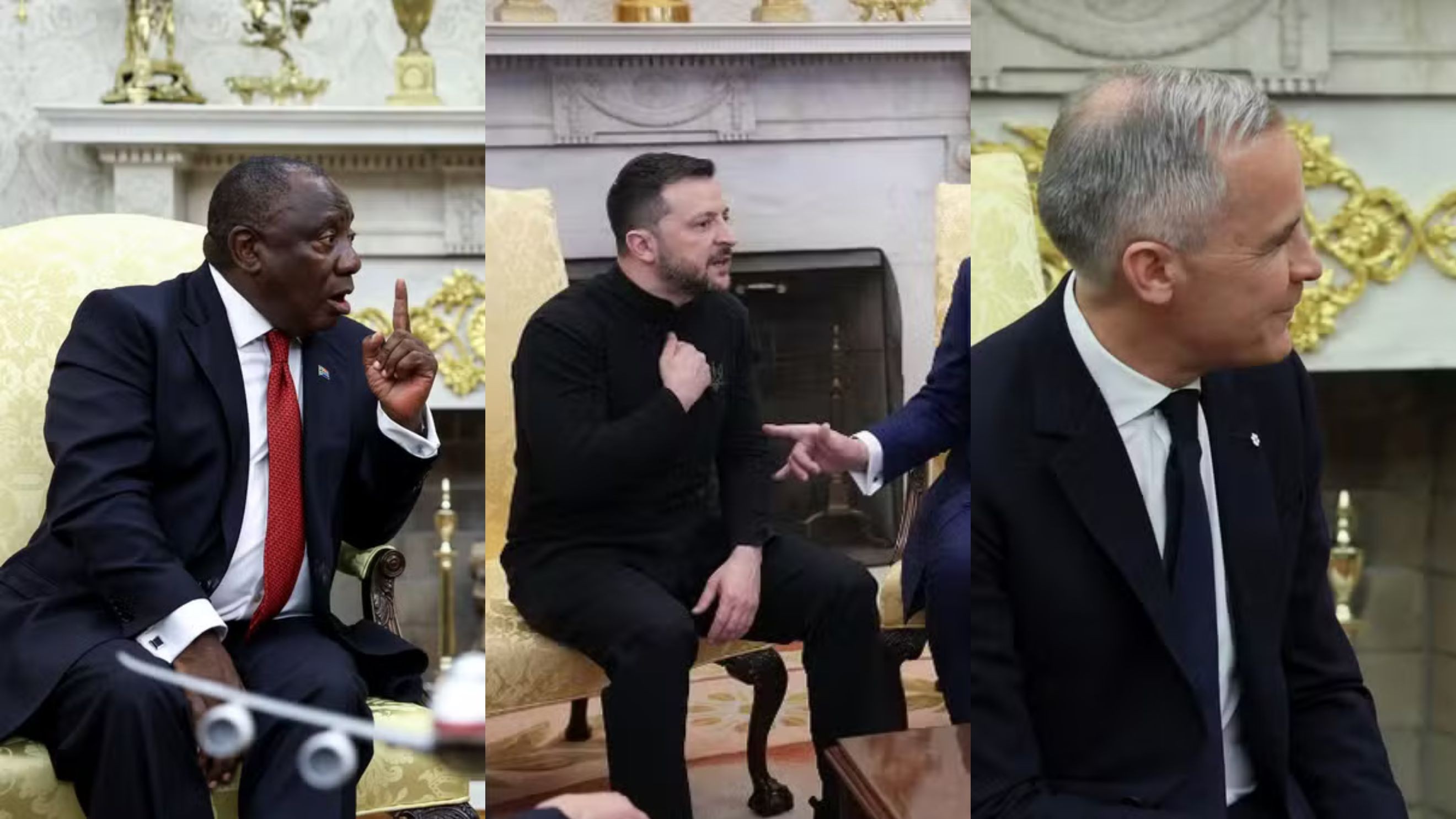 'Casa Branca virou ambiente de emboscada': Trump repete embates de surpresa com líderes da Ucrânia, Canadá e África do Sul