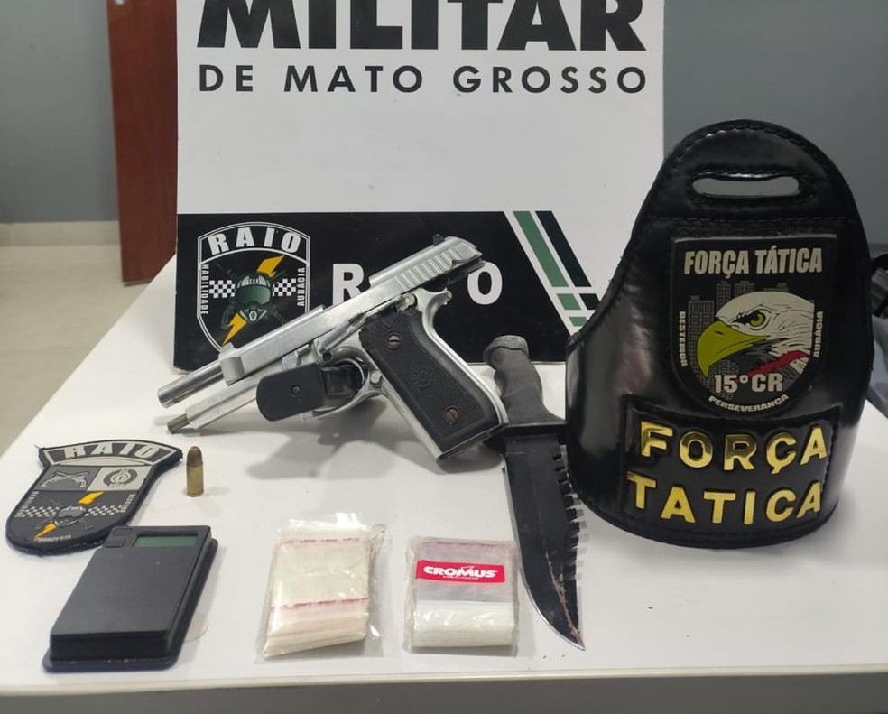 Materiais apreendidos durante o resgate da vítima em boate de Guarantã do Norte (MT) — Foto: Reprodução