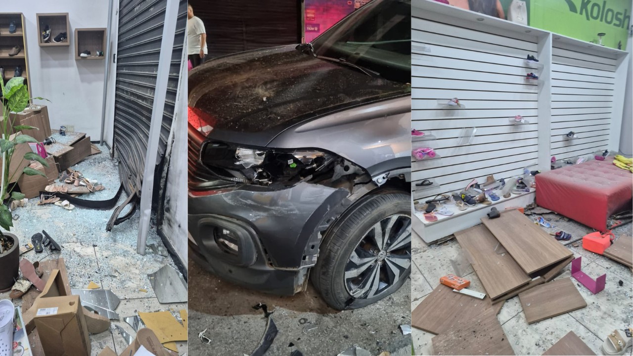 VÍDEO: explosão de artefato, após clássico entre Atlético e Cruzeiro, danifica loja e carros em MG