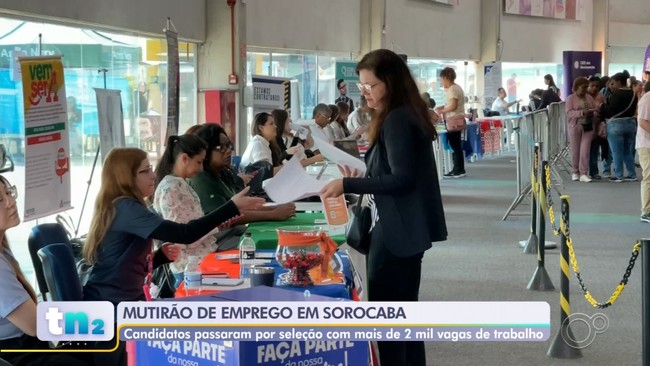 Mutirão reúne pessoas que buscam recolocação no mercado de trabalho em Sorocaba
