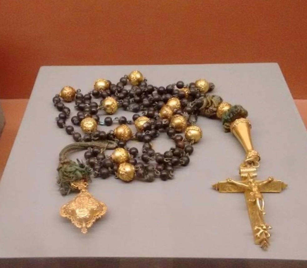 Rosário beneditino do século XIX  — Foto: Divulgação/Basílica de Nossa Senhora do Pilar