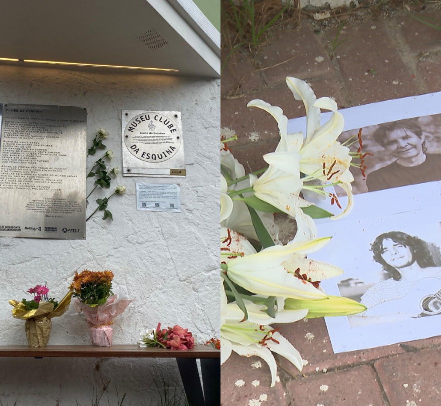 Fãs homenageiam Lô Borges e deixam flores no lugar onde surgiu 'Clube da Esquina'