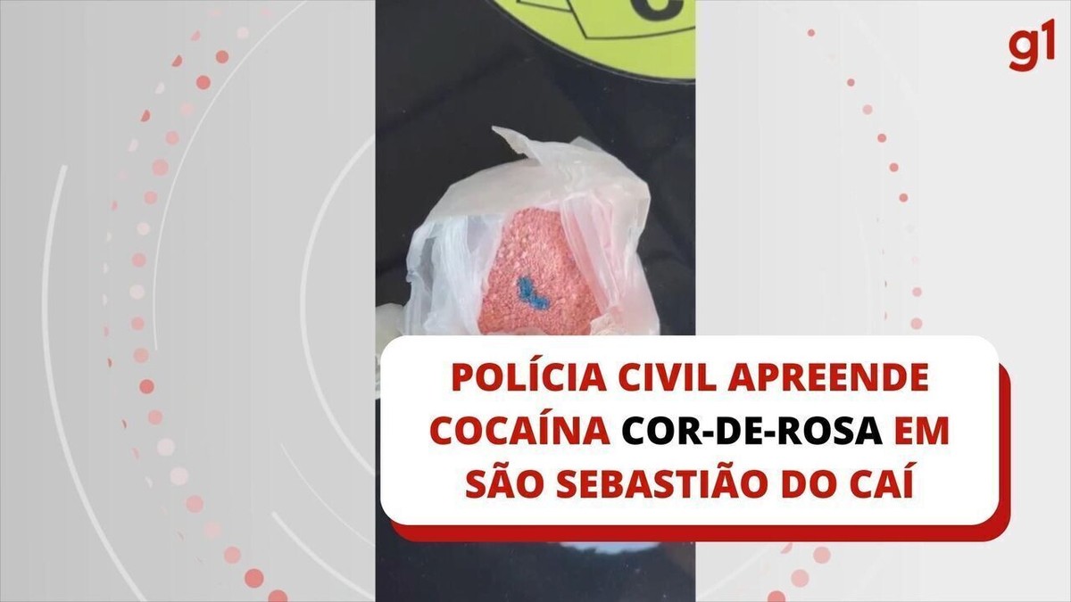 Cocaína rosa droga localizada no RS possui efeito mais forte, diz