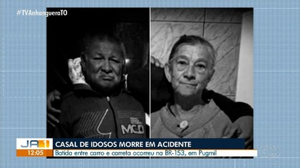 Dois idosos morrem em acidente da BR-153 na região central do estad