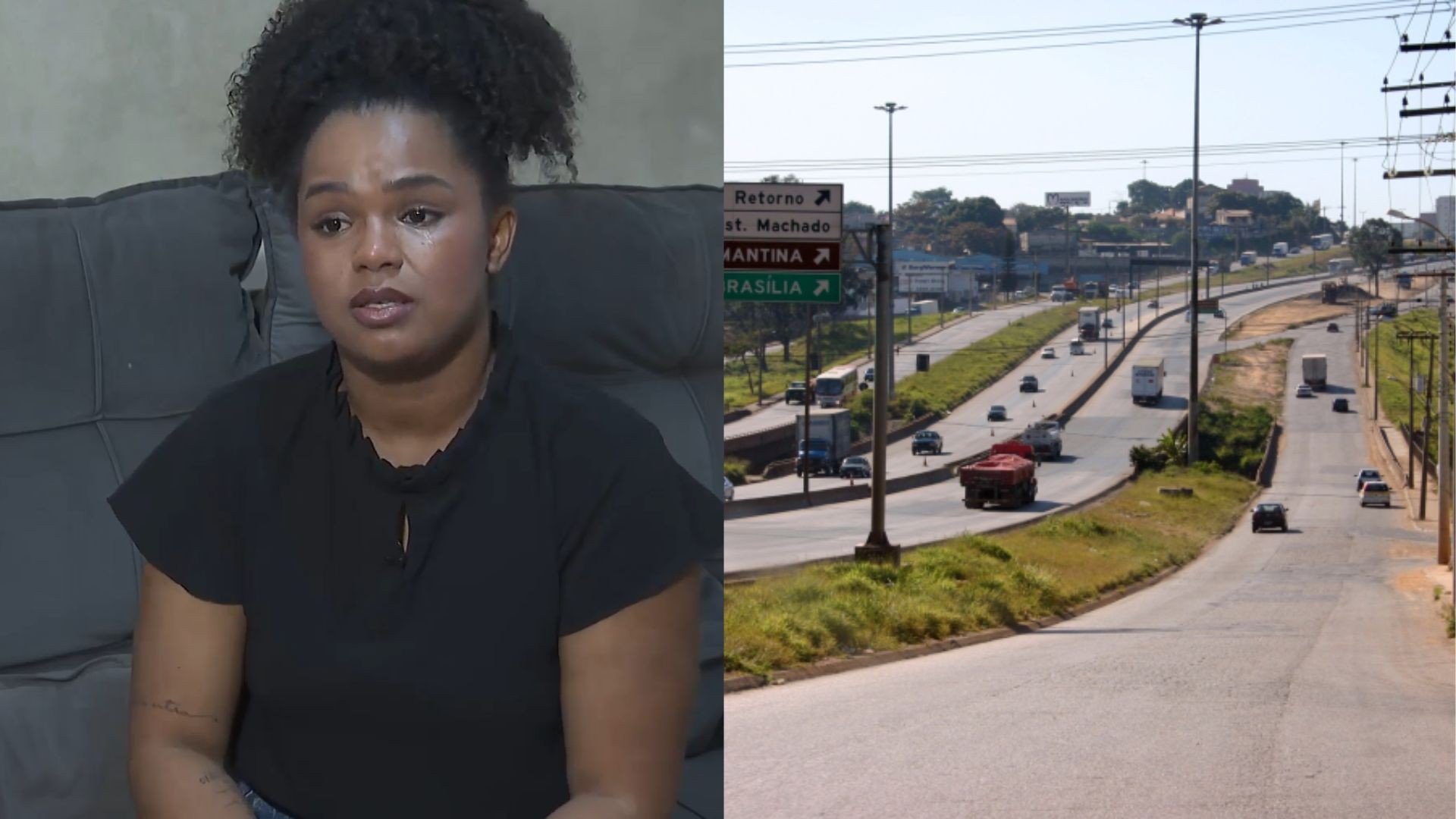 Filha descobre morte da mãe atropelada no Anel Rodoviário após ligação de funerária