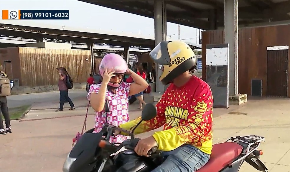 Usuários buscam alternativas durante a greve dos rodoviários em São Luís — Foto: Reprodução/TV Mirante