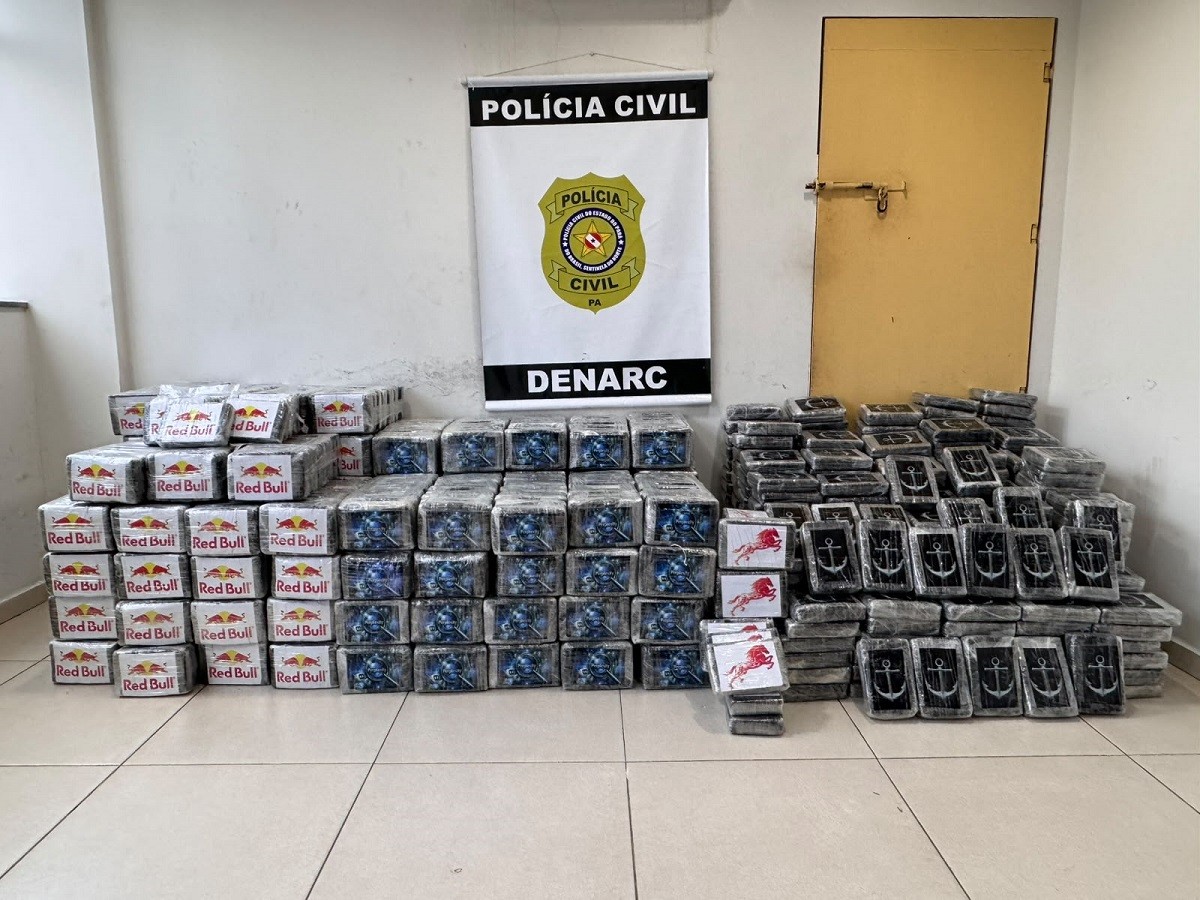 Polícia apreende mais de 1,3 tonelada de cocaína escondida sob carga de milho no Pará; motorista fugiu