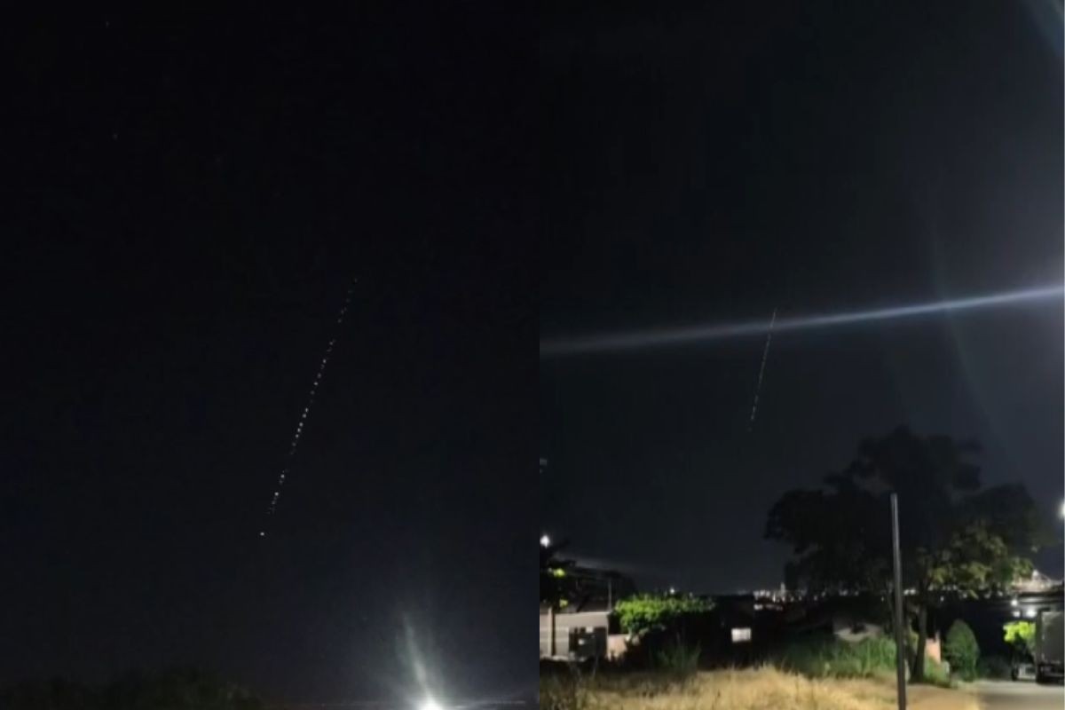 'Trenzinho' de luzes no céu é visto por moradores do Paraná; entenda o que era