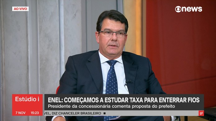Presidente da Enel confirma que cobrar taxa extra de paulistanos para  enterrar cabos está em discussão, Blog da Andréia Sadi