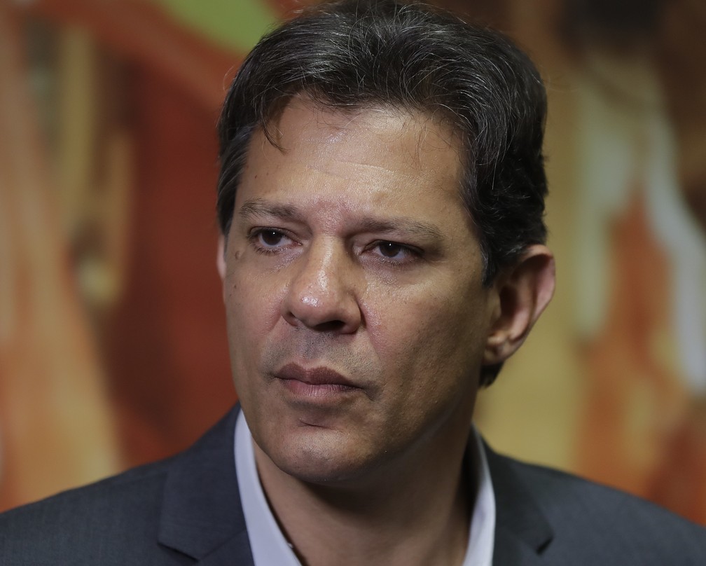 Fernando Haddad, candidato do PT à Presidência — Foto: Andre Penner/AP