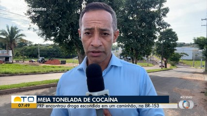 PRF apreende meia tonelada de cocaína em caminhão na BR-153