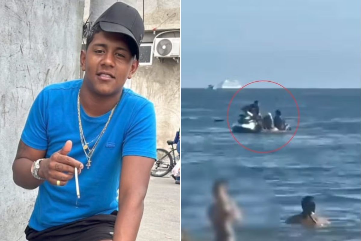 Polícia procura por jovem que usou moto aquática para roubar casal de caiaque no mar; FOTO