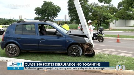 Quase 340 postes de energia são derrubados no Tocantins em 2024