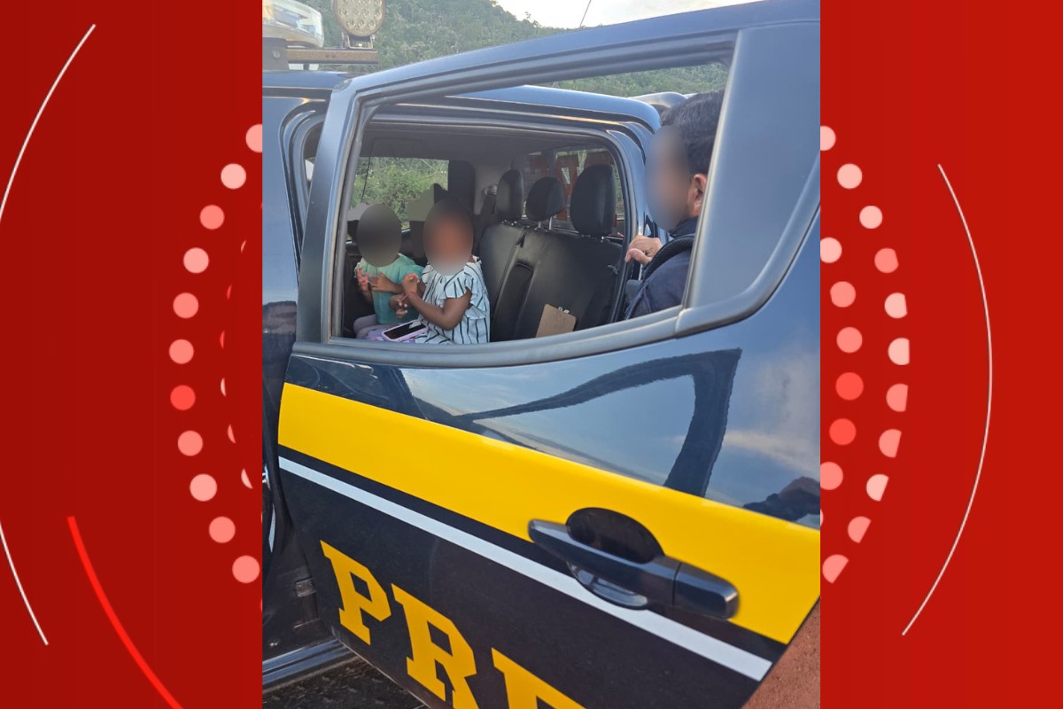 Meninas são resgatadas pela PRF após saírem do garimpo ilegal Sararé com três homens desconhecidos em MT