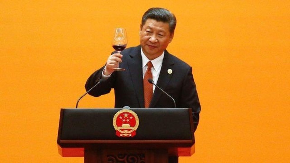 A Iniciativa do Cinturão e Rota é a marca registrada do presidente chinês Xi Jinping — Foto: GETTY IMAGES via BBC