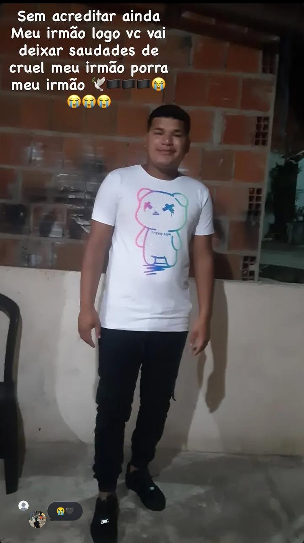 Vítima de acidente de trânsito em Viçosa do Ceará, no interior do estado — Foto: Reprodução/ Redes sociais