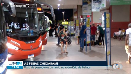Com chegada de julho, fluxo de passageiros aumenta na rodoviária de Palmas