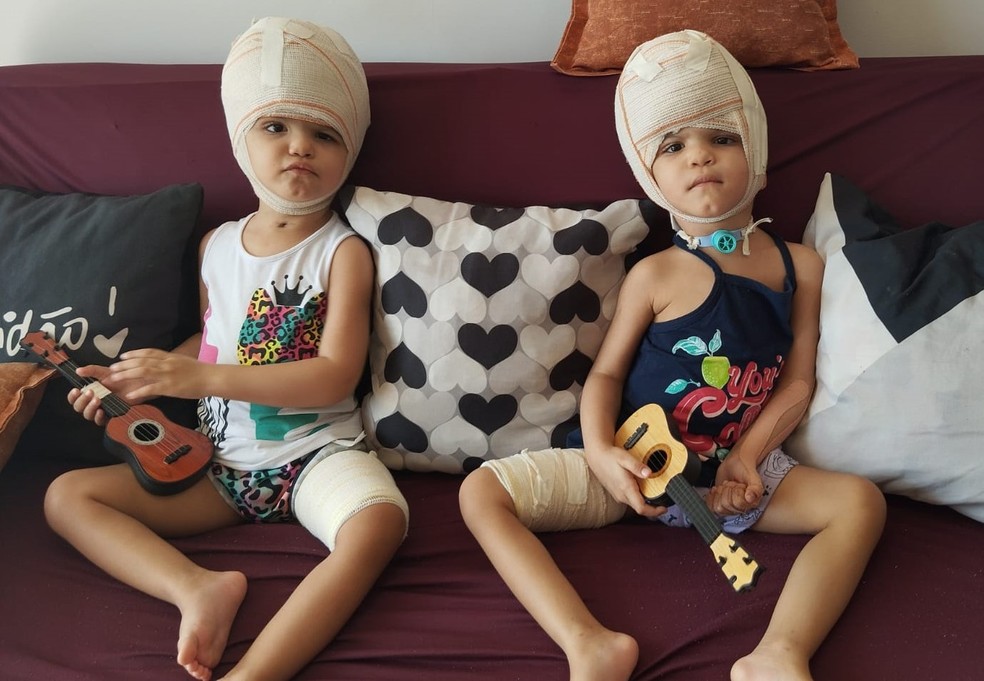 Allana e Mariah continuarão o tratamento na cidade vizinha Santo Anastácio (SP) — Foto: Acervo pessoal