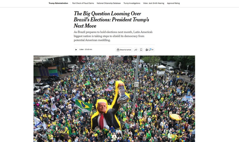 Reportagem do jornal 