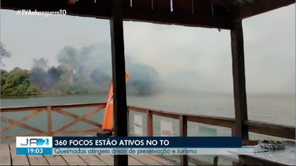 Queimadas atingem áreas de preservação e turismo no Tocantins