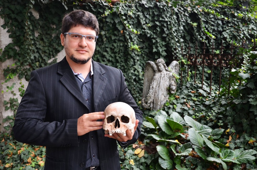 Cícero Moraes é especialista em reconstrução facial 3D — Foto: Cícero Moraes/Arquivo pessoal