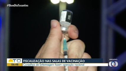 Conselhos de enfermagem fiscalizam salas de vacinas em Palmas