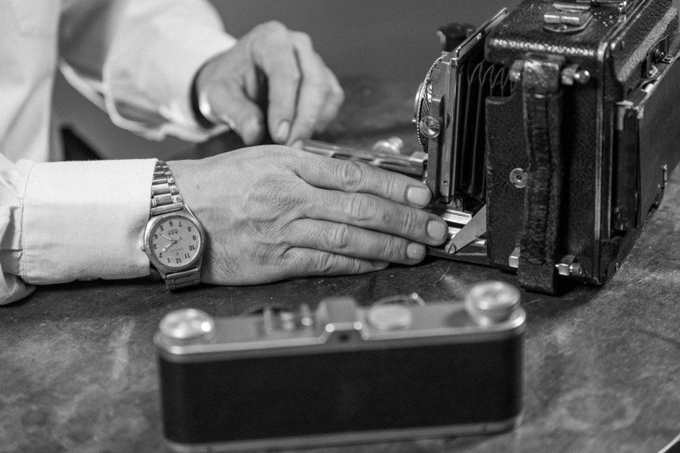 Cena do documentário "Sebastião Leme" sobre fotógrafo mariliense — Foto: Divulgação