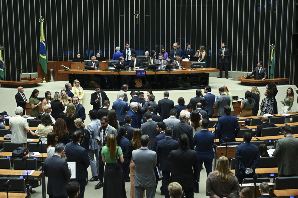 Sessão do Congresso para votação de veto de Lula ao PL da Dosimetria — Foto: Saulo Cruz/Agência Senado/Arquivo