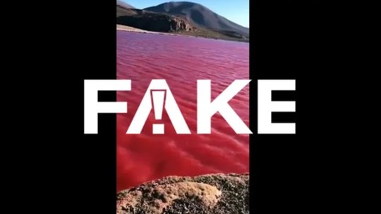 É #FAKE vídeo que mostra o Rio Nilo com água vermelha