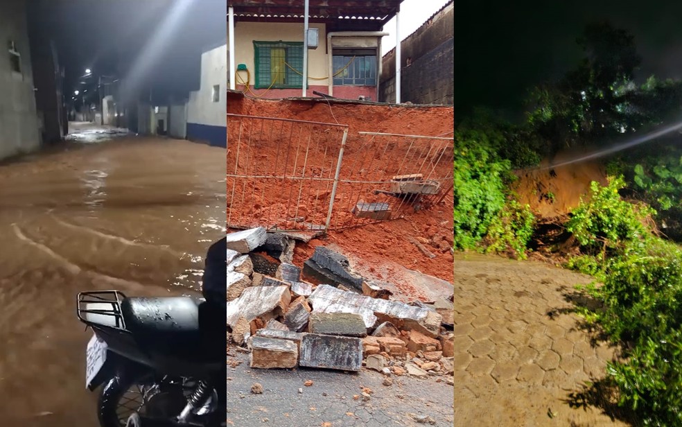 Chuva causa estragos neste fim de semana no Sul de Minas — Foto: Redes sociais